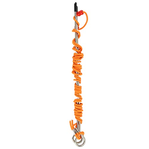 Golf Alignment Stick Swing Trainer Aid, Golf Training Aid Equipment, Telescopic Elastic String 2.5M - 5M, Metal Posture Corrector for Putting and Swing Practice with