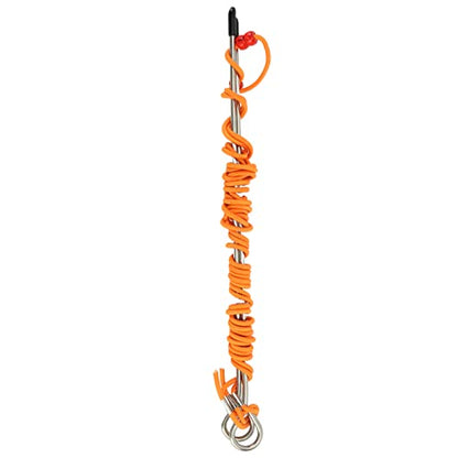 Golf Alignment Stick Swing Trainer Aid, Golf Training Aid Equipment, Telescopic Elastic String 2.5M - 5M, Metal Posture Corrector for Putting and Swing Practice with