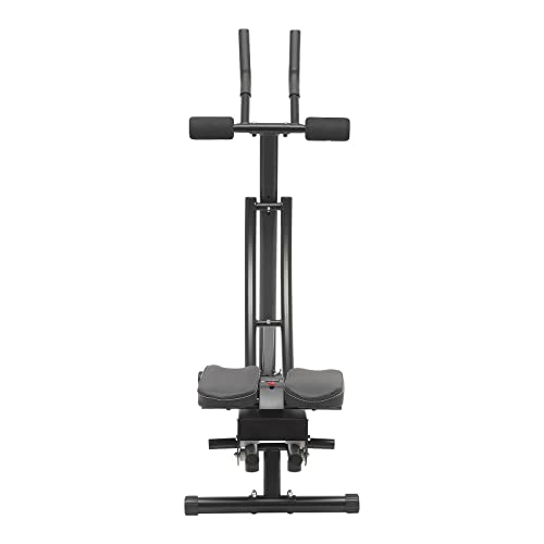 Ab Machine,Portable Core Abs Exercise Machine With LED Display And 6 Silent Rollers,3-Level Adjustment,Adjustable Ab Trainer Machine,For Abs Workout At Home Gym,Ab Machine For Home, Gyms,Etc (Black(Rotatable))