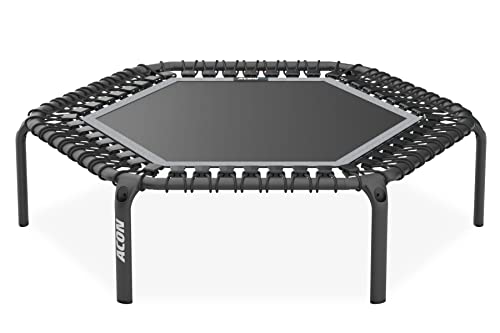 Acon FIT 55in Trampoline Hexagon, Black, Mini Fitness Rebounder