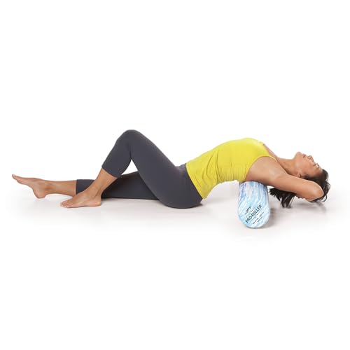 OPTP PRO-ROLLER Standard Density Foam Roller - Durable Roller for Back Massage, Deep Tissue Foam Roller Exercises, Stretching, Fitness, Yoga and Pilates - 36 Inches by 6 Inches, Blue