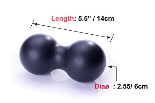 Peanut Massage Ball Roller Double Lacrosse Ball Acupoint Myofascial Release Muscle Knot Relaxer Mobility Trigger Point for Physical Therapy Self Deep Tissue Manual Massager Equipment Tool Set