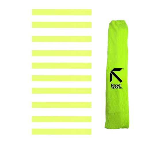 Fitness Health Speed Agility Flat Strip Marker 50 Cm (Set of 10) Fl. Yellow