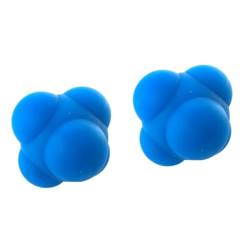 Milisten 2pcs Hexagonal Silicone Reaction Training for Agility Coordination and Improvement Bouncing for Athletes and Rehabilitation