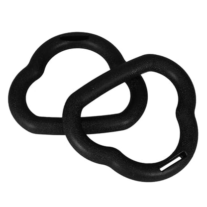 Toyvian Portable Gymnastics Rings Set, Adjustable Pull-up Strength Training Rings with Straps, Safe Indoor Home Gym Accessories for Adults and