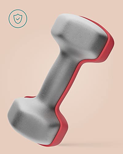SONGMICS Dumbbells Set of 2 Dumbbells Set Dumbbells Hexagon Neoprene Coating Strength Training Workout Fitness Training Home