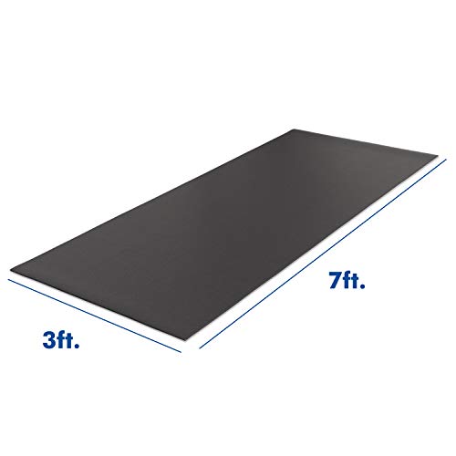 Xterra Floor Mat — Heavy Duty, Thick 6mm PVC, Nonslip, Textured Fitness Equipment Floor Protector for Treadmill or Bike - style: Treadmill Mat
