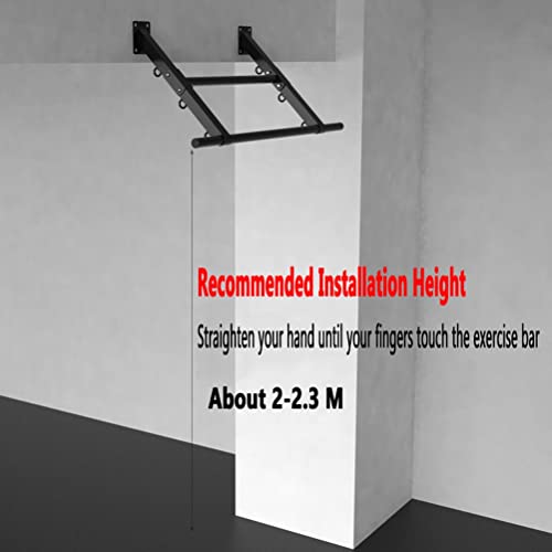 Wall Mounted Pull Up Bar Garage Corridor Gym Heavy Weight Strength Bars Indoor Multi-sport Exercise Equipment Load 300kg,