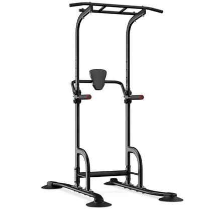 BangTong&Li Power Tower, Pull Up Bar Dip Station/Stand for Home Gym Strength Training Workout Equipment