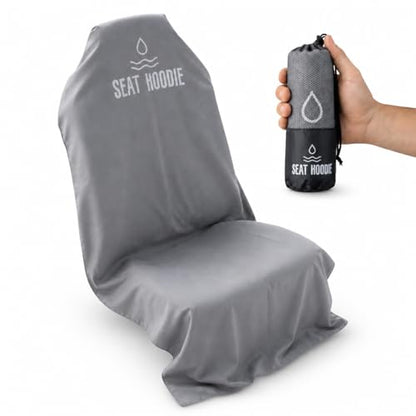 Car Seat Towel | Premium Microfiber Towel Seat Covers for Cars | Universal Fit & Machine Washable | Portable Car Seat Towel Cover After Gym, Yoga, Beach Grey