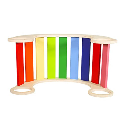 Waldorf Wooden Rocking Play (Rainbow)