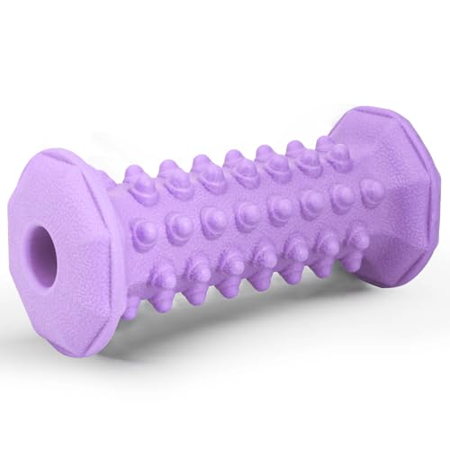 Foot Massager Roller for Plantar Fasciitis,Portable Reflexology Tool,Purple - color: Purple