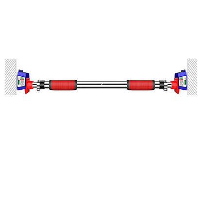Wall Mounted Pull Up Bar for Home, Heavy Duty Steel Horizontal Bar for Pull-Up Training, Non-Slip Grip, Adjustable Width 93-126CM, Holds up to 250kg