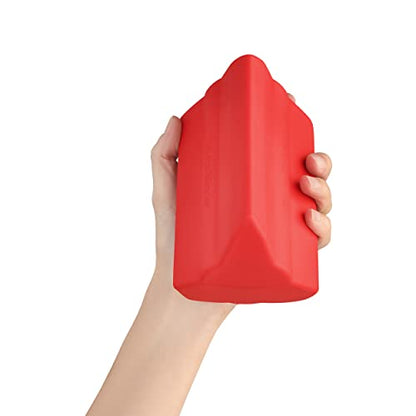 Piriformis Massage Roller, Larger Size, Hard Density, Red - style: Larger Size
