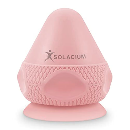 Solacium Mountable Massage Therapy Tool - Multi-Surface Suction Cup Wall Massage Tool for Sore Muscles, Myofascial Release, Stress Relief, Trigger Point and Deep Tissue Massage (Pink) - color: Pink