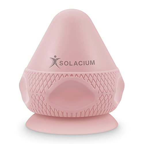 Solacium Mountable Massage Therapy Tool - Multi-Surface Suction Cup Wall Massage Tool for Sore Muscles, Myofascial Release, Stress Relief, Trigger Point and Deep Tissue Massage (Pink) - color: Pink