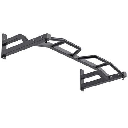 Kipika 48" Ceiling Mounted Pull Up Bar, Heavy Duty Multi-Grip Chin Up Bar,Mounted Pullup Bar, Adjustable Height, Pull Up Bands for Chin Ups & Body Stretching, Ideal for Home Gym and Strength Training - color: 48" Wall Mounted Pull Up Bar