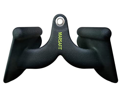 Home Gym Fitness Rowing T-bar V-bar Pulley Cable Machine Attachment, Bicep Curl Tricep LAT pulldown Bar Back Strength Training Handle Grips LAT Pull Down Bar for Seat Row Workout - style: BTBAR 1901