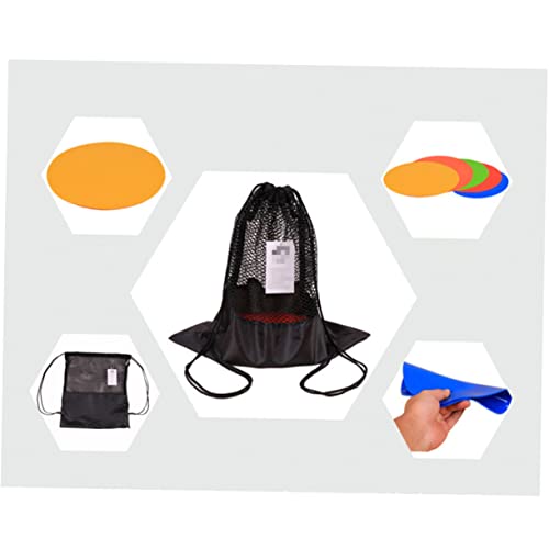 6Pcs Soccer Spot Markers Football Training Discs for Agility Drills Durable TPE Material with Storage Bag for Gym Class and Outdoor Sports
