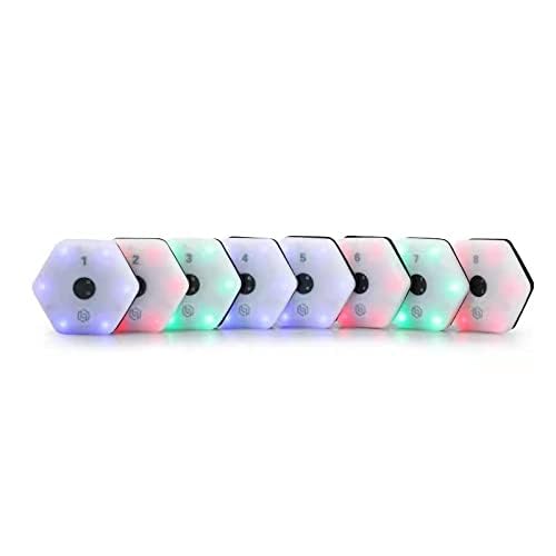 Reaction Training Light Speed Agility Improvement Reaction Lights Training Pods for Soccer Basketball Boxing Training