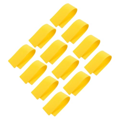 12pcs Yellow PVC Spot Markers for Sports Ground Marking Tools with Anti-Slip and High Visibility Design, for Tennis Court and Soccer Agility Drills Outdoors