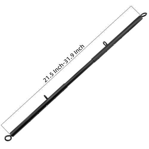 Spreader Bar Heavy Duty Stainless Steel Adjustable Bar with 4 pcs PU Cushioned Straps for Yoga, Pilates, Fitness Training, Home Gym Equipment and more.