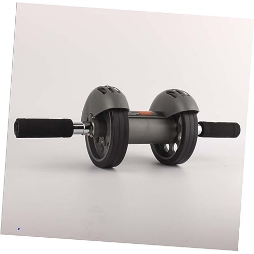Automatic Rebound Ab Wheel with Dual Wheels and Blue Kneeling Pad Abdominal Roller for Core Workout Muscle Toning and Fitness Training at Home Gym