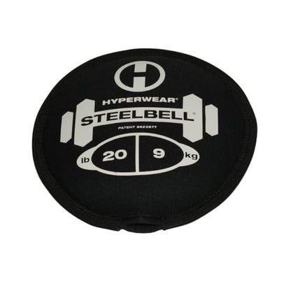 Hyperwear SteelBell - Hyper Flex 4-Way Stretch Neoprene, Patented No-Leak Slam Ball Kettlebell Strength Training - Sustainably Sourced USA Steel Shot - size: 20-Pound