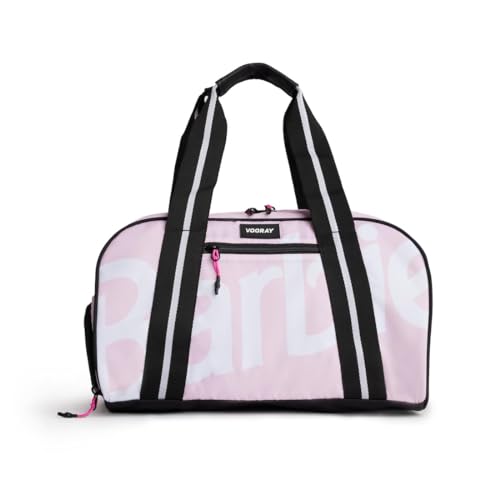 Vooray Burner Duffel Bag - 23L Small Gym Bag for Women and Men with Shoe Compartment, Lightweight Travel Duffel for Training, Sports, Overnight Use - color: 23l - Barbie Classic Blush