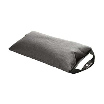 Hugger Mugger Unfilled 10lb Yoga Sandbag - Adds Weight to Your Poses, Zipper Cover, Sturdy Handle, Durable Material, Not Filled with Sand