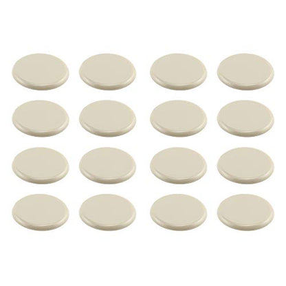 Prime-Line MP75031 3-1/2 In. Beige Plastic Reusable Round Furniture Sliders for Carpet (16 Pack)