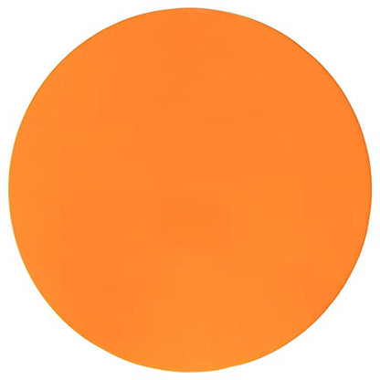 Champion Sports Round Poly Spot Markers for Sports, Activities, and Social Distancing - 10-inch, Set of 12 - Orange