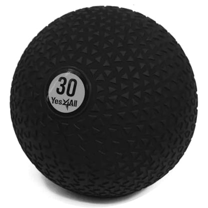 Yes4All Slam Balls, 10-40lb Weighted Ball Weight, Durable PVC Sand Filled Workout Dynamic Slam Ball for Strength Training, Triangle, Black, 30lbs - color: C. Triangle Black, style: F. 30lbs