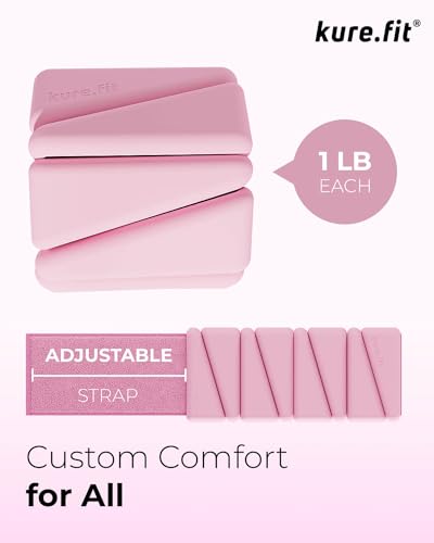 Pilates Weight | Wrist & Ankle Weights for Women | Weighted Bangles | 1LB/ 2LB Each (Set of 2)