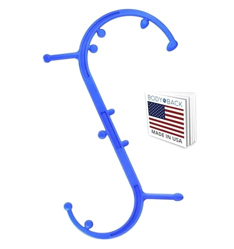 Body Back Buddy Classic USA Made FSA Eligible Handheld Full Body Massage Cane Trigger Point Massage Tool for Deep Tissue Pain Relief - Dual Massage Hooks for Back, Shoulder, Neck. Manual Back Massager