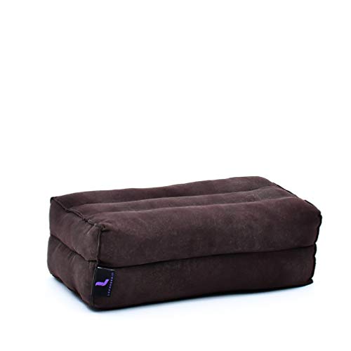 Leewadee Yoga Block – Floor Cushion for Yoga Practice, Meditation Seat Cushion for Workouts Filled with Kapok - color: Cl17 - Brown
