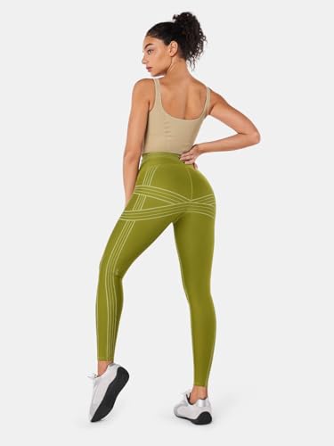 Fanka Powerband Resistance Leggings for Women,High Compression Workout Leggings with Built-in Resistance Bands