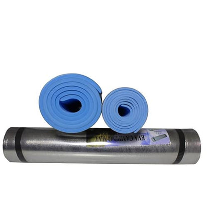 Worparsen Lightweight Aluminium Foil Foam Yoga Mat, Anti-Tear Fitness Workout Mat Outdoor Picnic Pad for Pilates, Floor Exercises Random