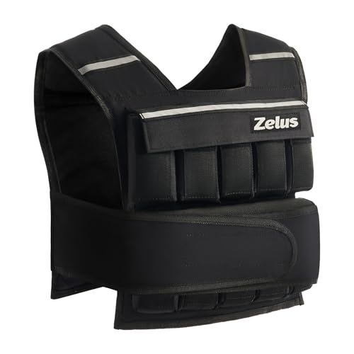 ZELUS Weighted Vest with Adjustable Weights for Home Workouts - color: 20lb-Iron Sandbags