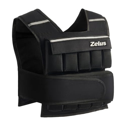 ZELUS Weighted Vest with Adjustable Weights for Home Workouts - color: 60lb-Iron Sandbags