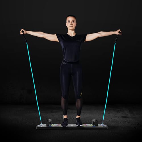 Solid Push Up Board | 20-in-1 Home Gym | Portable Workout Equipment | Multi-Functional Pushup Board For Men & Women | Professional Foldable Push Up Stands For Chest Muscles