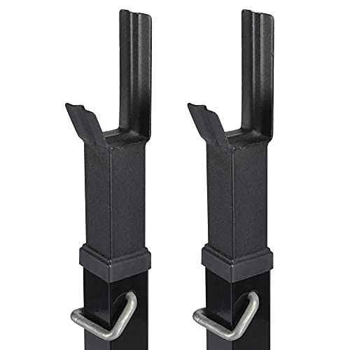 Yaheetech 2PCS Adjustable 44-70 Inch Squat Rack Portable Utility Home Gyms Workout Weight Dumbbell Racks Stands for Exercise & Fitness Strength Training