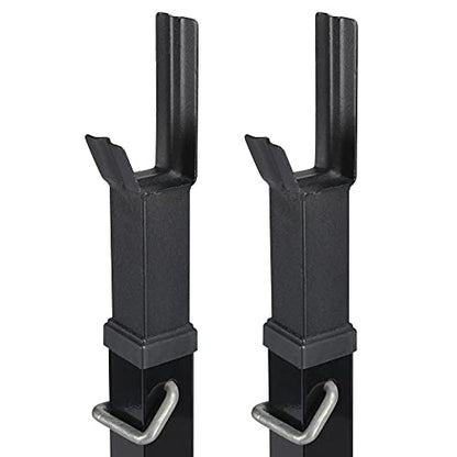 Yaheetech 2PCS Adjustable 44-70 Inch Squat Rack Portable Utility Home Gyms Workout Weight Dumbbell Racks Stands for Exercise & Fitness Strength Training