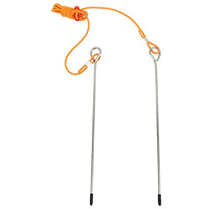 Golf Alignment Stick Swing Trainer Aid, Golf Training Aid Equipment, Telescopic Elastic String 2.5M - 5M, Metal Posture Corrector for Putting and Swing Practice with
