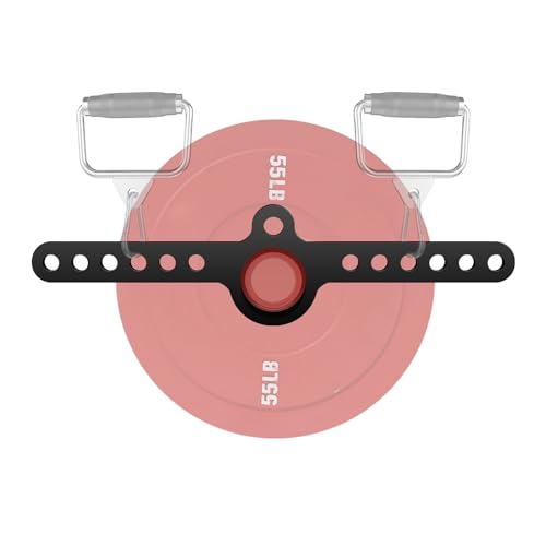 LAT Pull Down Double to Single D Handle Spreader T Bar Cable Row Attachments Landmine Adapter for Belt Squat Rack,Exercise Pulley System Adaptor Plate Cable Machine Crossover for Home Gym