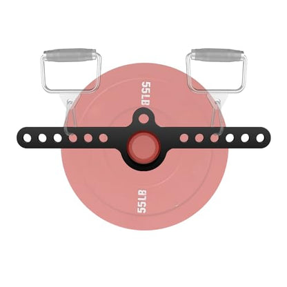 LAT Pull Down Double to Single D Handle Spreader T Bar Cable Row Attachments Landmine Adapter for Belt Squat Rack,Exercise Pulley System Adaptor Plate Cable Machine Crossover for Home Gym