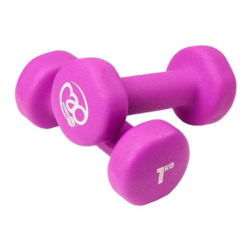 Fitness Mad Unisex's Neo Dumbbells - color: Purple, size: 1Kg