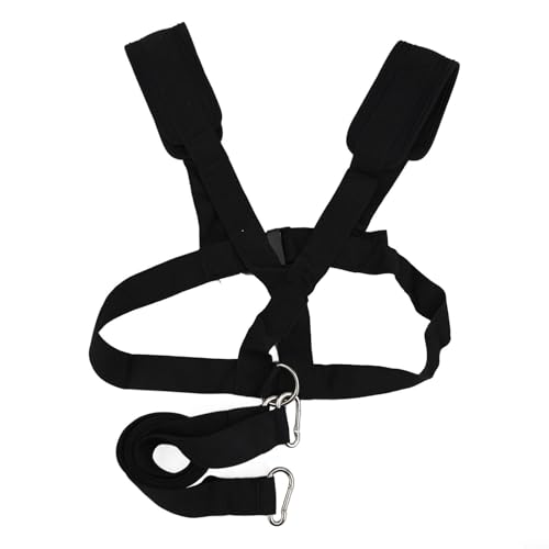 Sled Harness for Resistance Training with Adjustable Waist and Shoulder Pads Nylon Straps Pulling Rope for Strength and Speed Workouts