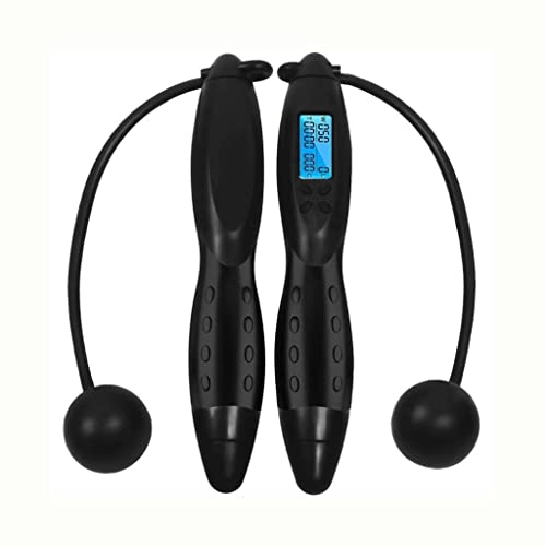 30cm Digital Counting Speed Skipping Counter Jump Rope Indoor Outdoor Gym Fitness Cordless Calorie - color: D