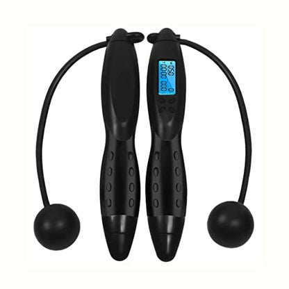 30cm Digital Counting Speed Skipping Counter Jump Rope Indoor Outdoor Gym Fitness Cordless Calorie